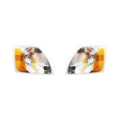 Rareelectrical - New Clear Turn Signal Light Pair Compatible With Volkswagen Passat 2001 Vw2530105 Vw2531105