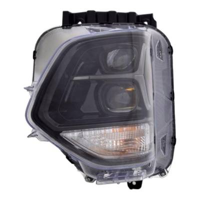 Rareelectrical - New Left Side Headlights Compatible With Hyundai Santa Fe Ultimate Led Bulb High Low Bea Clear Lens