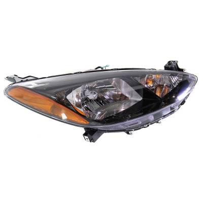 Rareelectrical - New Right Halogen Headlight Compatible With Mazda 2 Touring Hatchback 4 Door 1.5L 2011 2012 2013