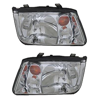 Rareelectrical - New Pair Of Headlights Compatible With Volkswagen Jetta Gls Tdi Sedan Wagon 2002 2003 2004 2005 By