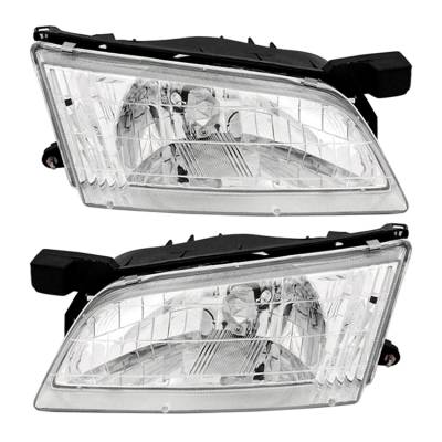 Rareelectrical - New Pair Of Headlights Compatible With Altima Gxe Sedan 2.4L 1998 1999 By Part Number 260109E025