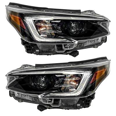 Rareelectrical - New Pair Of Led Headlights Compatible With Subaru Legacy Premium Sedan 2020 By Part Number