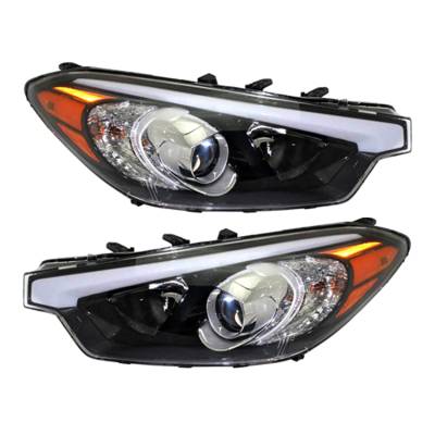 Rareelectrical - New Halogen Headlight Compatible With Kia Forte Lx Ex Sedan 2014-2016 By Part Number 92102-A7200