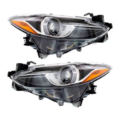 Rareelectrical - New Pair Of Hid Headlight Compatible With Mazda 3 Sedan 2014-2018 By Part Number Bhn2-51-031B