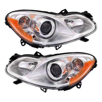 Rareelectrical - New Pair Of Halogen Headlight Compatible With Smart Fortwo Electric Drive Coupe 2011-2015 By Part
