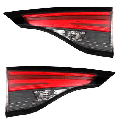 Rareelectrical - New Pair Of Halogen Outer Tail Lights Compatible With Toyota Sienna Xle Mini Passenger Van 2021 By