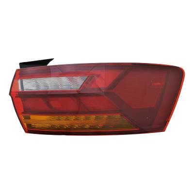 Rareelectrical - New Led Outer Right Tail Light Compatible With Volkswagen Jetta R-Line S Sedan 4 Door 1.4L 2019 By