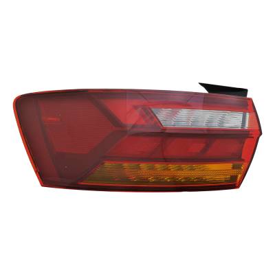 Rareelectrical - New Led Outer Left Tail Light Compatible With Volkswagen Jetta R-Line S Sedan 4 Door 1.4L 2019 By
