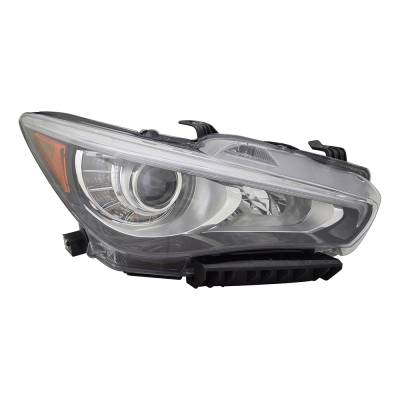 Rareelectrical - New Right Side Headlights Compatible With Infiniti Q50 Signature Edition Sedan 2019 2020 2021 By