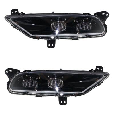 Rareelectrical - New Pair Of Daytime Running Lights Compatible With Chrysler 300 2015 2016 2017 2018 2019 2020 2021