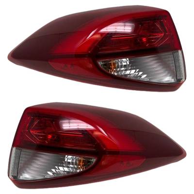 Rareelectrical - New Pair Of Tail Lights Compatible With Hyundai Tucson 1.6L 2.0L 2016 2017 2018 By Part Numbers