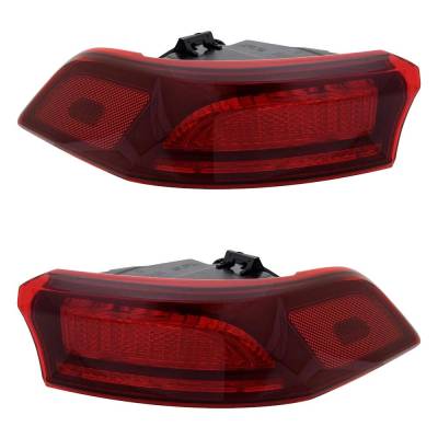 Rareelectrical - New Pair Of Tail Lights Compatible With Kia Carnival 3.5L 2022 2023 2024 By Part Numbers