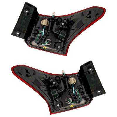Rareelectrical - New Pair Of Tail Lights Compatible With Mitsubishi Outlander Outlander Phev 2.0L 2.4L 3.0L 2016-2022