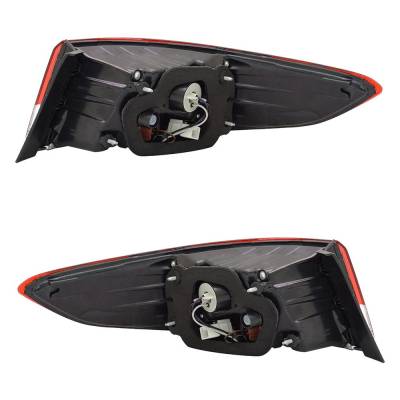 Rareelectrical - New Pair Of Tail Lights Compatible With Hyundai Sonata 1.6L 2.4L 2018 2019 By Part Numbers