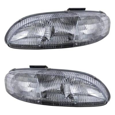 Rareelectrical - New Pair Of Headlights Compatible With Chevrolet Lumina Apv Lumina Van Lumina Monte Carlo 3.1L 3.4L