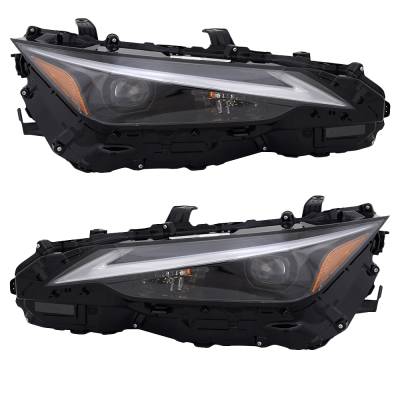 Rareelectrical - New Pair Of Headlights Compatible With Lexus Is300 Base Sedan 2021-2023 By Part Numbers Lx2503190