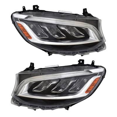Rareelectrical - New Pair Of Headlights Compatible With Mercedes-Benz Sprinter 1500 Sprinter 2500 Sprinter 3500