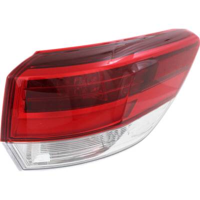 Rareelectrical - New Right Tail Light Compatible With Toyota Nissan Highlander 2018 2019 By Part Numbers To2805143