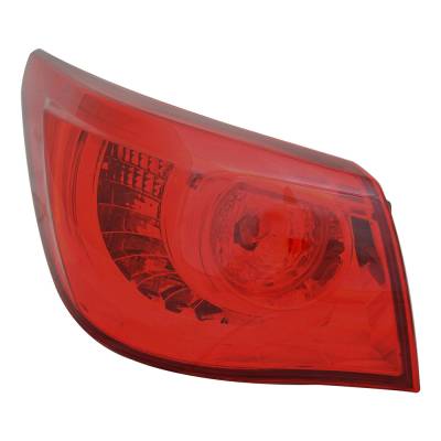 Rareelectrical - New Left Tail Light Compatible With Infiniti Q-50 2014 2015 By Part Numbers In2804101 26555-4Hb0b