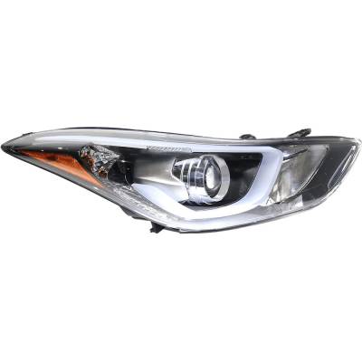 Rareelectrical - New Right Headlights Compatible With Hyundai Elantra Coupe Elantra 1.8L 2.0L 2013 2014 2015 2016 By