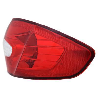 Rareelectrical - New Right Outer Tail Lights Compatible With Ford Fiesta S Se Sel Sedan 4-Door 1.6L 2011 2012 2013 By