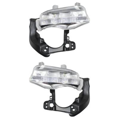 Rareelectrical - New Pair Of Daytime Running Lights Compatible With Toyota Highlander 2.7L 3.5L 2014 2015 2016 By