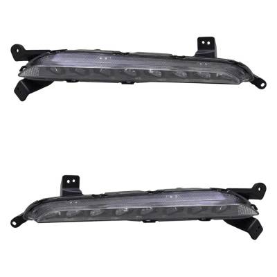 Rareelectrical - New Pair Of Daytime Running Lights Compatible With Hyundai Sonata 2.0L 2016 2017 By Part Numbers