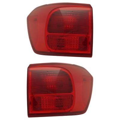Rareelectrical - New Pair Of Tail Lights Compatible With Kia Sedona 3.3L 2016 2017 2018 By Part Numbers
