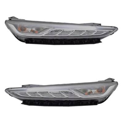 Rareelectrical - New Pair Of Daytime Running Lights Compatible With Hyundai Kona Kona Electric 2.0L 2018-2021 By Part