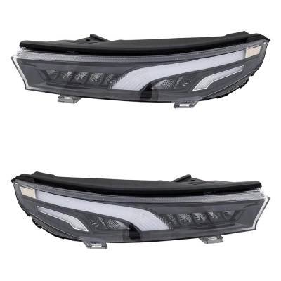 Rareelectrical - New Pair Of Daytime Running Lights Compatible With Hyundai Palisade 3.8L 2020 2021 2022 By Part