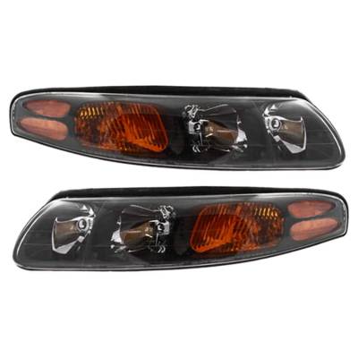 Rareelectrical - New Pair Halogen Headlights Compatible With Pontiac Bonneville Ssei Sedan 3.8L 2000 2001 2002 2003