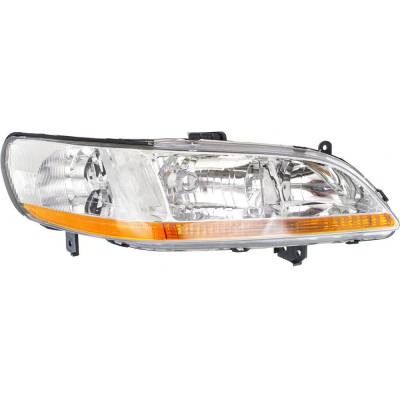 Rareelectrical - New Right Headlight Compatible With Honda Accord Ex Lx Coupe Sedan 2.3L 1998 1999 2000 By Part