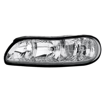 Rareelectrical - New Left Headlight Compatible With Chevrolet Malibu Base Ls 3.1L Base Lx 2.4L 1997 1998 1999 2000