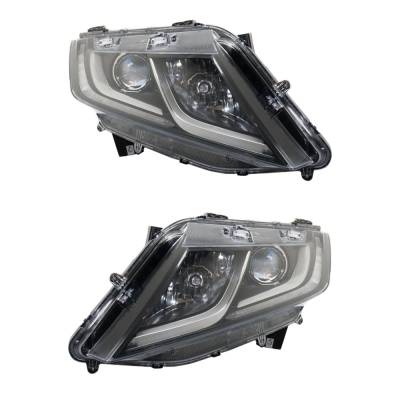 Rareelectrical - New Pair Of Halogen Headlights Compatible With Honda Odyssey Ex Mini Passenger Van 4 Door 3.5L 2018