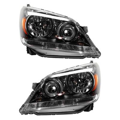 Rareelectrical - New Pair Of Halogen Headlight Compatible With Honda Odyssey Ex Lx Mini Van 2005-2007 By Part Number
