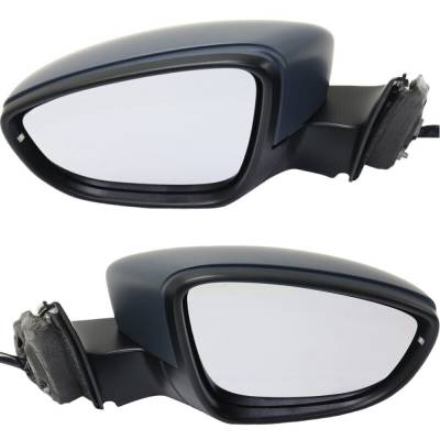 Rareelectrical - New Pair Of Mirror Compatible With Volkswagen Passat R-Line V6 Sel Premium Highline Comfortline Gt