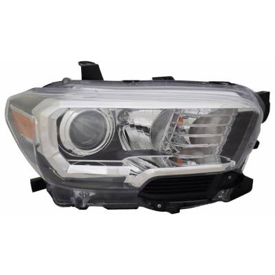 Rareelectrical - New Right Halogen Headlight Compatible With Toyota Tacoma Sr5 Crew Extended Cab Pickup 2.7L 3.5L