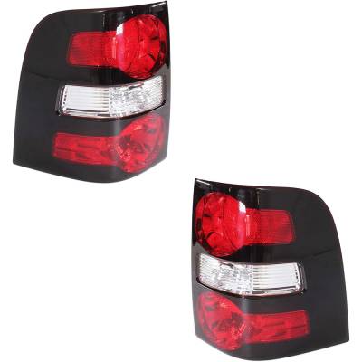 Rareelectrical - New Pair Of Tail Lights Compatibile With Ford Explorer Eddie Bauer Sport Utility 2006-2010 By Part