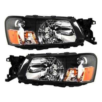 Rareelectrical - New Pair Of Headlight Compatible With Subaru Forester X Sport 4 Door 2.5L Gas 2003-2004 By Part