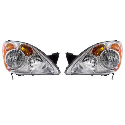 Rareelectrical - New Pair Of Halogen Headlight Compatible With Honda Cr-V Se Sport Lx Sport Ex Sport 2005-2006 By