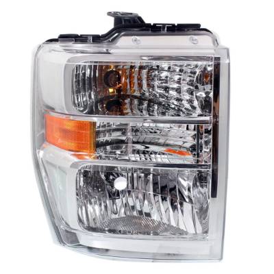 Rareelectrical - New Right Halogen Headlights Compatible With Ford E-350 Super Duty Xl Extended Passenger Van 3 Door