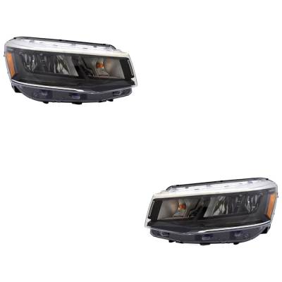 Rareelectrical - New Pair Of Headlights Compatible With Volkswagen Taos Se Sport Utility 2022-2024 By Vw2502183