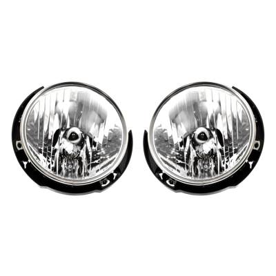 Rareelectrical - New Pair Of Halogen Headlight Compatible With Jeep Wrangler Freedom Edition Sport 2007-2017 By Part
