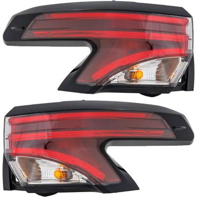 Rareelectrical - New Pair Of Tail Lights Compatible With Toyota Sienna Xle Woodland Edition Mini Passenger Van 2.5L