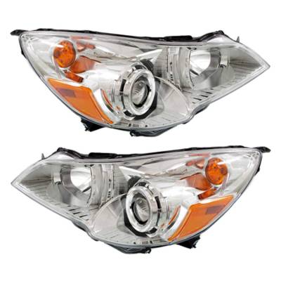 Rareelectrical - New Pair Of Headlight Compatible With Subaru Outback 3.6R 2.5I Premium Wagon 2010-2012 By Part