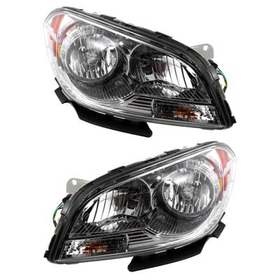 Rareelectrical - New Pair Of Halogen Headlight Compatible With Chevrolet Malibu 2008-2012 By Part Number 22897126
