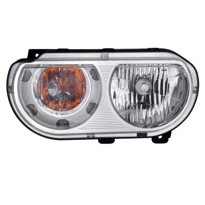 Rareelectrical - New Left Halogen Headlight Compatible With Dodge Challenger Coupe 2008-2014 By Part Number 5028777Aa