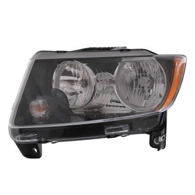 Rareelectrical - New Left Headlight Compatible With Jeep Compass Altitude Sport Utility 4 Door 2.4L 2013 2014 2015
