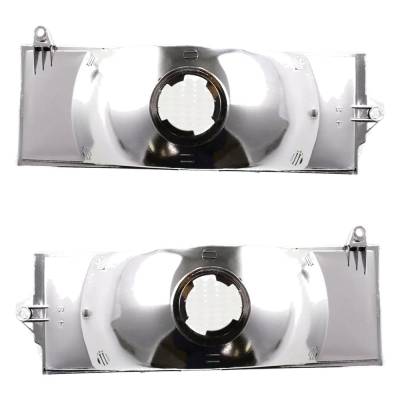 Rareelectrical - New Pair Of Daytime Running Lights Compatible With Jeep Cherokee Wagoneer Comanche 1984-1996 By Part