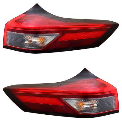 Rareelectrical - New Pair Of Led Tail Lights Compatible With Nissan Rogue Platnium S Sl Sv Sport Utility 2021 By Part
